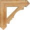 Ekena Millwork Balboa Arts & Crafts Rough Sawn Bracket, Western Red Cedar, 6"W x 28"D x 28"H BKT06X28X28BOA03RWR - alternate 2